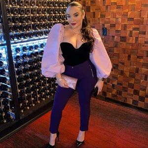 Top lavender and black